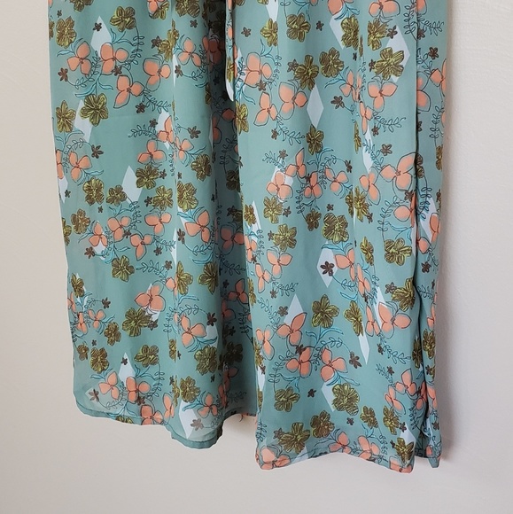 Green Floral Maxi Dress by Tulle - Size Small - Picture 6 of 8